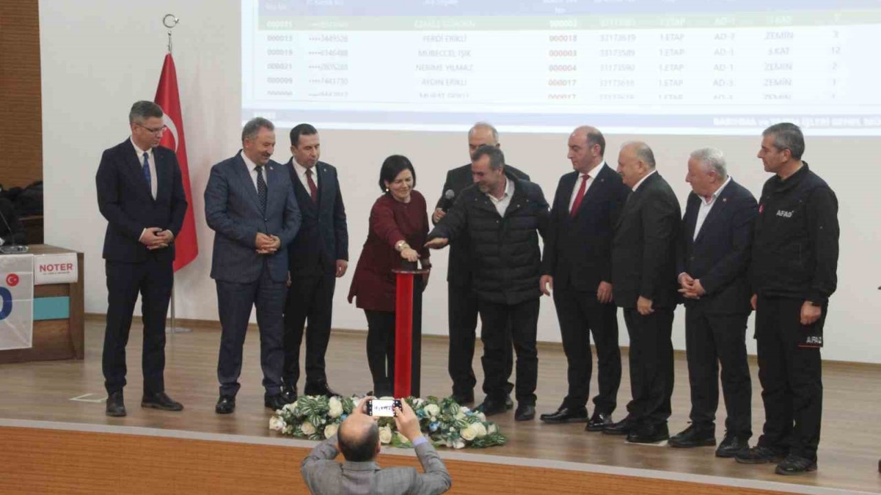 Ordu’da 84 afet konutunun kura çekimi gerçekleştirildi