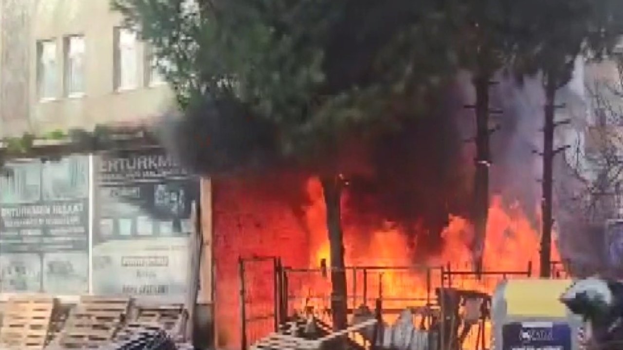 Ordu’da iş yeri deposunda yangın
