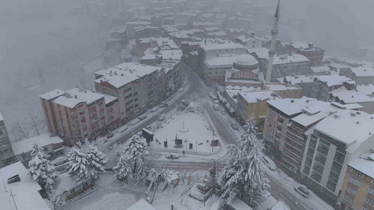 Ordu’nun yükseklerinde kar yağışı