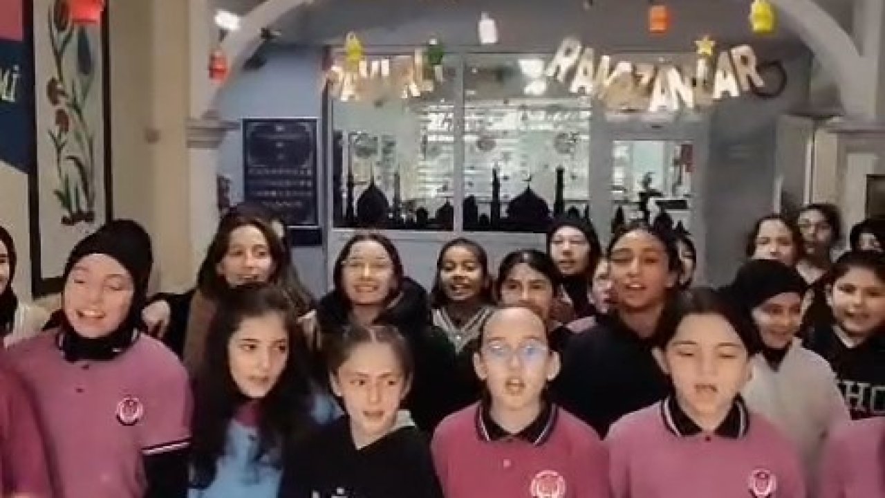Rize’de okullarda öğrencilerin Ramazan coşkusu