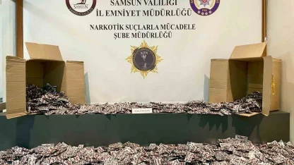 Samsun’da 80 bin uyuşturucu hap ele geçirildi