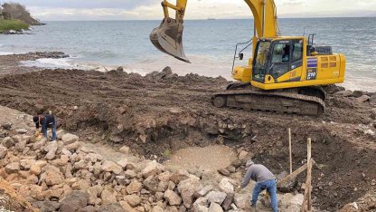 Sinop Kadınlar Plajı’na istinat duvarı