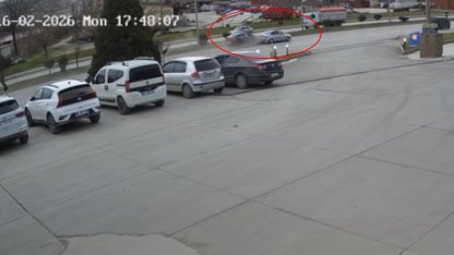 Tokat’ta 2 kişinin yaralandığı kaza kamerada