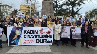 Trabzon’da Pınar Kaynak için yürüyüş