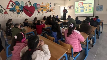 Zonguldak’ta öğrencilere 112 Acil Çağrı Merkezi tanıtıldı