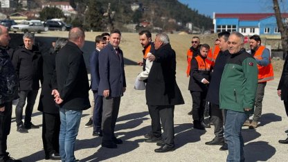 Ayancık’ta kavşak çalışmaları