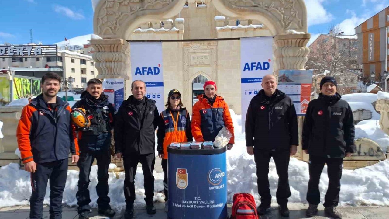Bayburt’ta ’Deprem Haftası’ etkinlikleri başladı