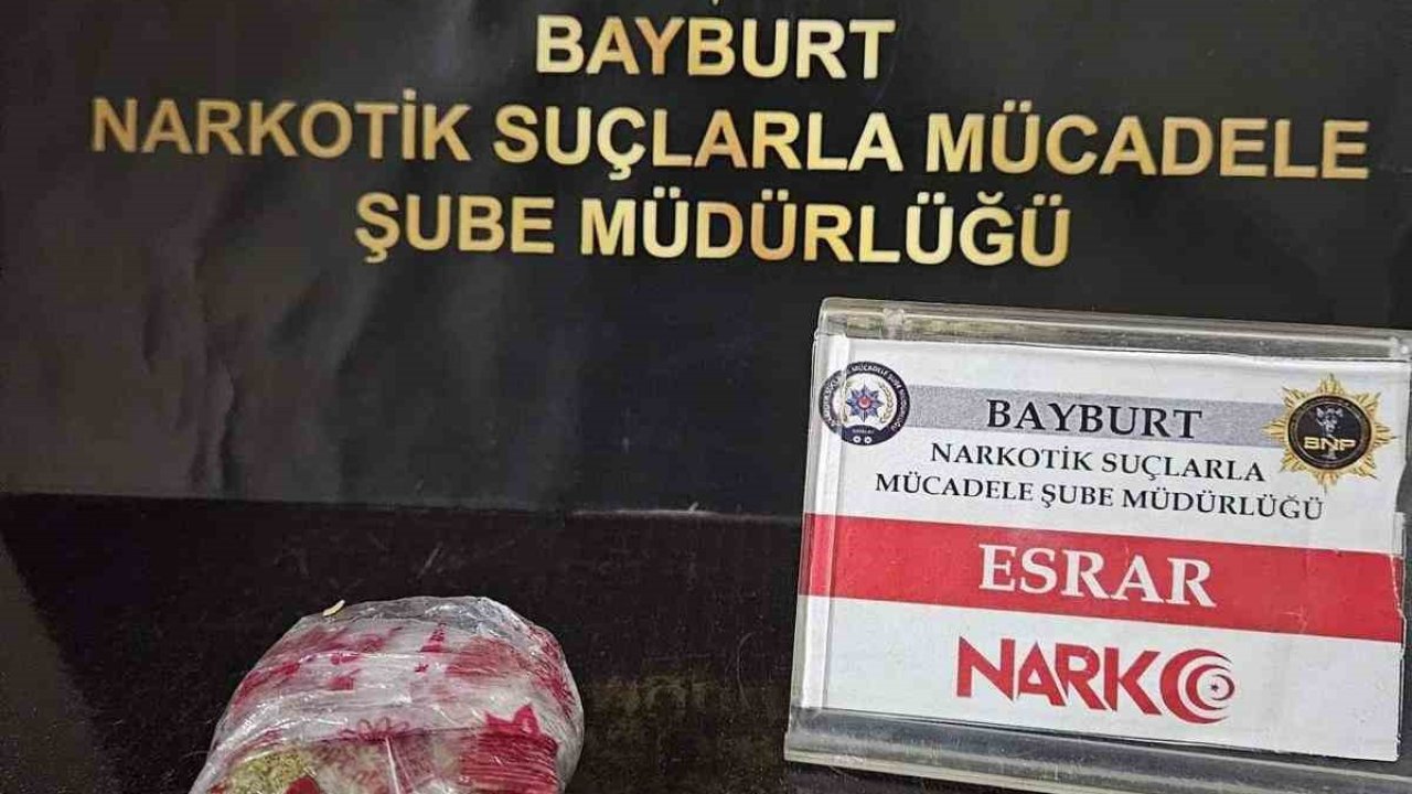 Bayburt’ta uyuşturucuyla mücadele devam ediyor