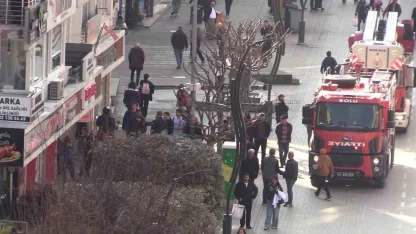 Bolu’da yanık kokusu itfaiye ekiplerini harekete geçirdi