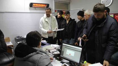 Çarşamba’da ‘app plaka’ paniği: Şoförler odası doldu taştı