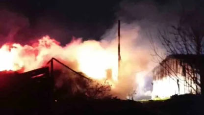 Karabük’te samanlık ve odunluk yangında küle döndü