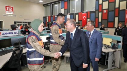 Kars Valisi Ziya Polat’tan 112 Acil Çağrı Merkezi’ne bayram ziyareti