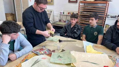 Liseli gençler sanat dolu gün yaşadı