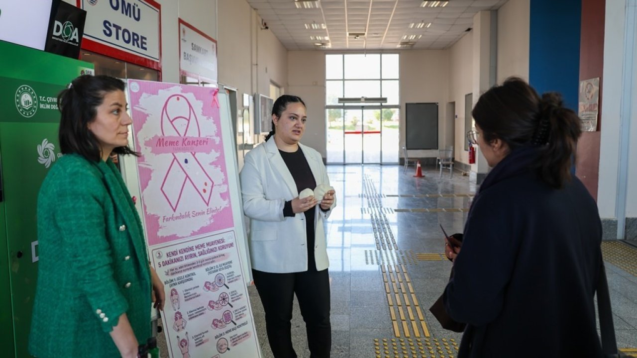 OMÜ’de kadın kanserlerine yönelik farkındalık etkinliği
