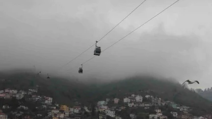 Ordu’nun ‘seyir terası’nda sis güzelliği