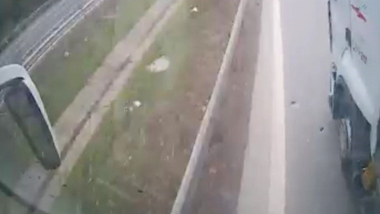 Otobüs şoförünün manevrası faciayı önledi: O anlar kamerada