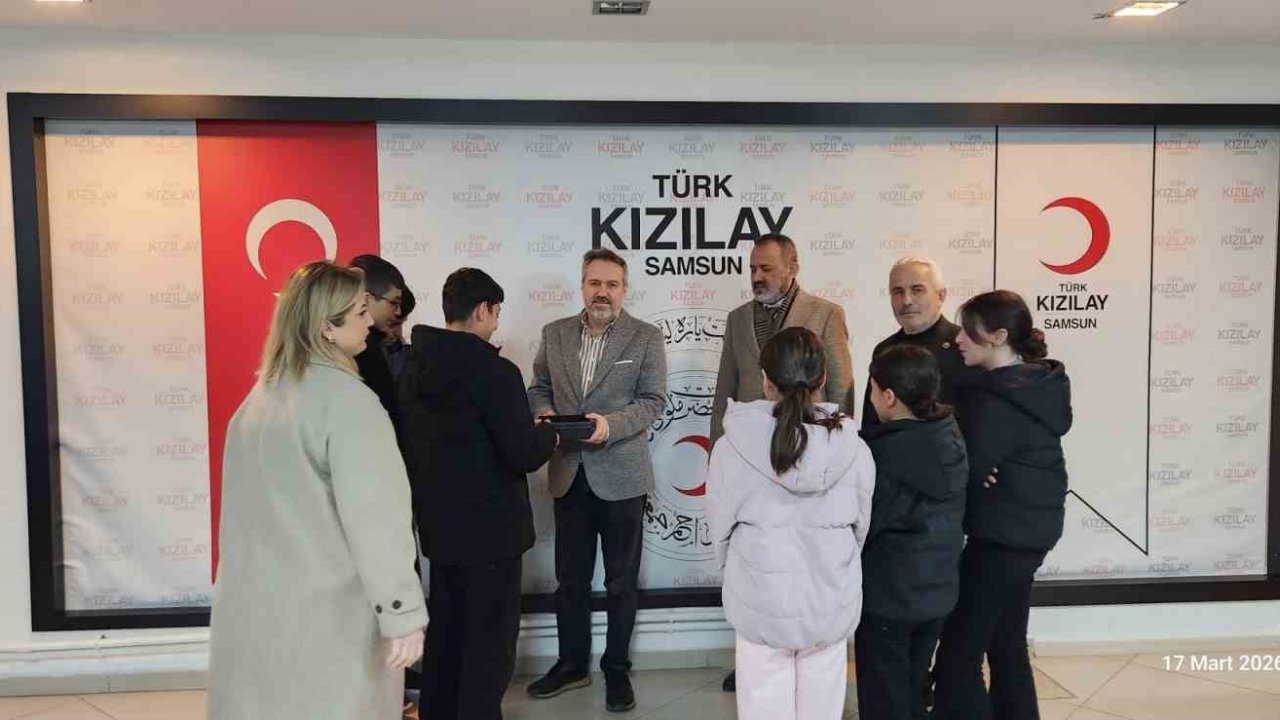 Samsun Çocuk Evlerinden Gazze için anlamlı bağış