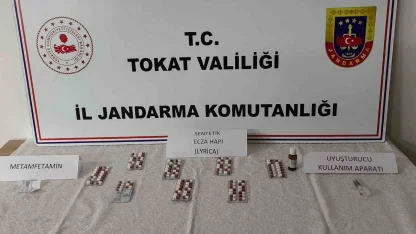 Tokat’ta araçta sentetik hap ve uyuşturucu madde bulunan şüpheli, adli kontrolle serbest kaldı