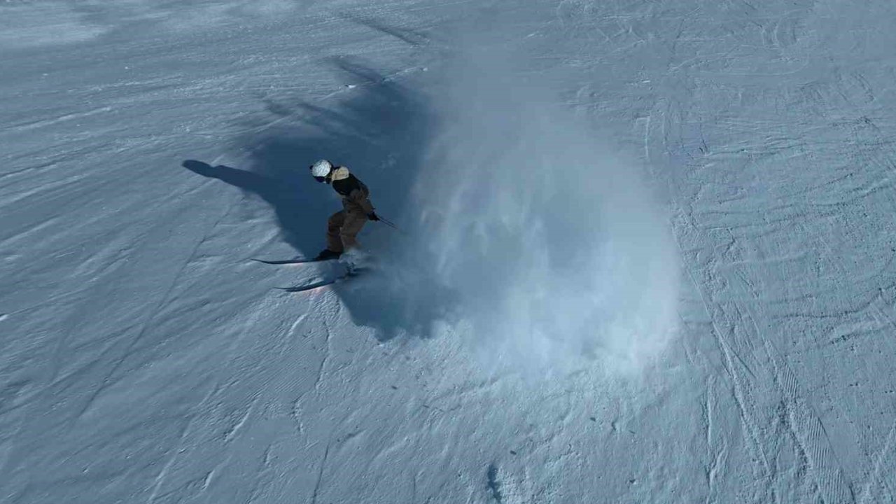 Türkiye’nin en dik pisti Ejder; kar, güç ve adrenalin