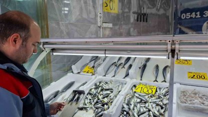 Yasak öncesi balık satış yerleri denetlendi