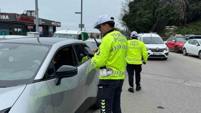 Zonguldak’ta trafik polislerinden denetim