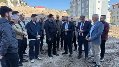 Alaplı’daki İmam Hatip Ortaokulu İnşaatında Denetim Gerçekleştirdiler