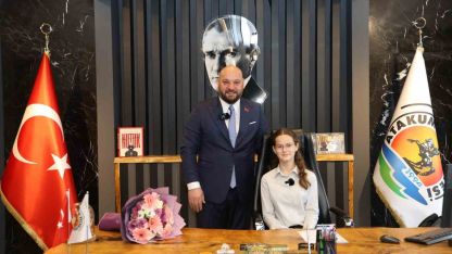 Başkan Türkel, makam koltuğunu Melis Neva Aydın’a bıraktı