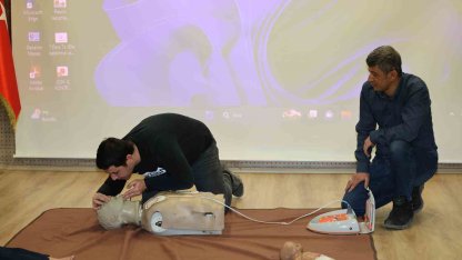 Bayburt’ta emniyet personeline ilk yardım eğitimi verildi