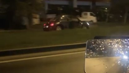 Bolu’da D-100’de bir otomobil ters şeritten kilometrelerce gitti