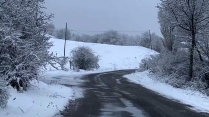 Bolu’da nisan ayında kar sürprizi