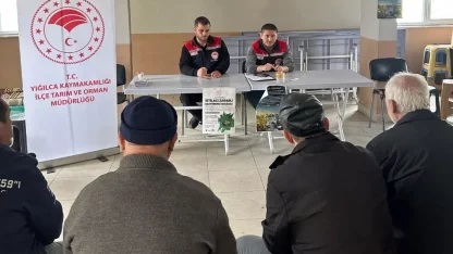 Çiftçilere tarımsal destek ve zararlılarla mücadele eğitimi verildi