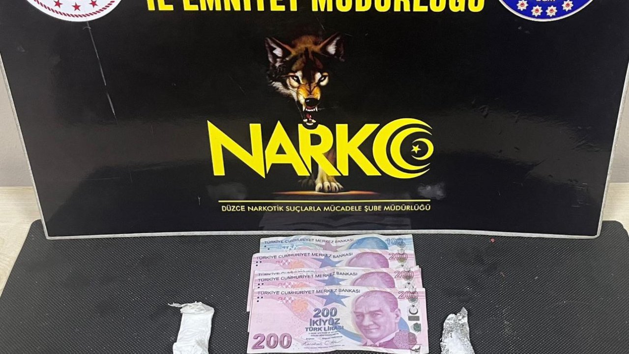 Düzce’de uyuşturucu ticareti yapan 1 kişi tutıklandı