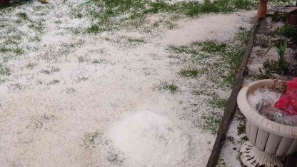 Düzce’nin yüksek kesimlerinde dolu etkili oldu