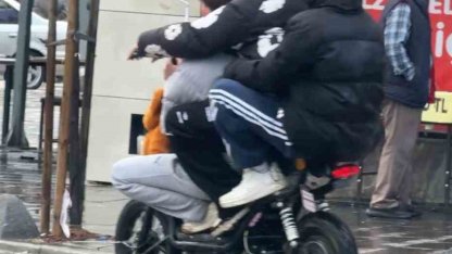 Elektrikli bisikletlerde tehlikeli yolculuklar kamerada