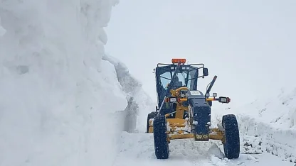 Erzurum’da karın görünmeyen iki yüzü