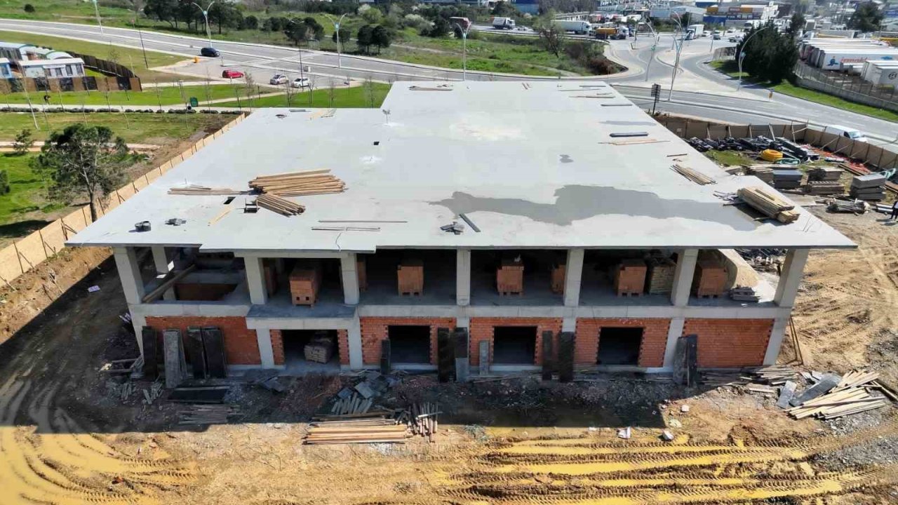 Gebze’de yeni itfaiye binasında çalışmalar yüzde 60’a ulaştı
