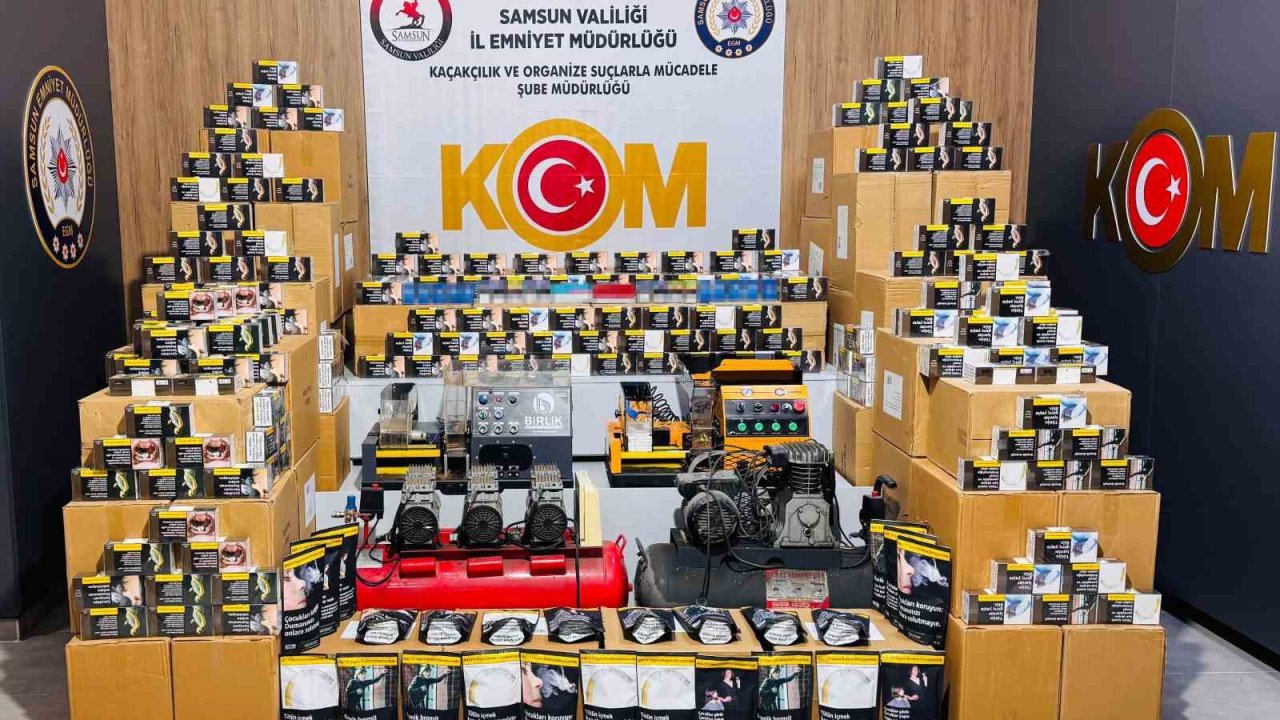 Gizli bölmeli kaçak tütün operasyonu