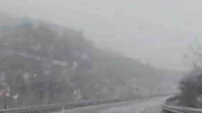 Karabük-Çerkeş kara yolunda kar yağışı başladı