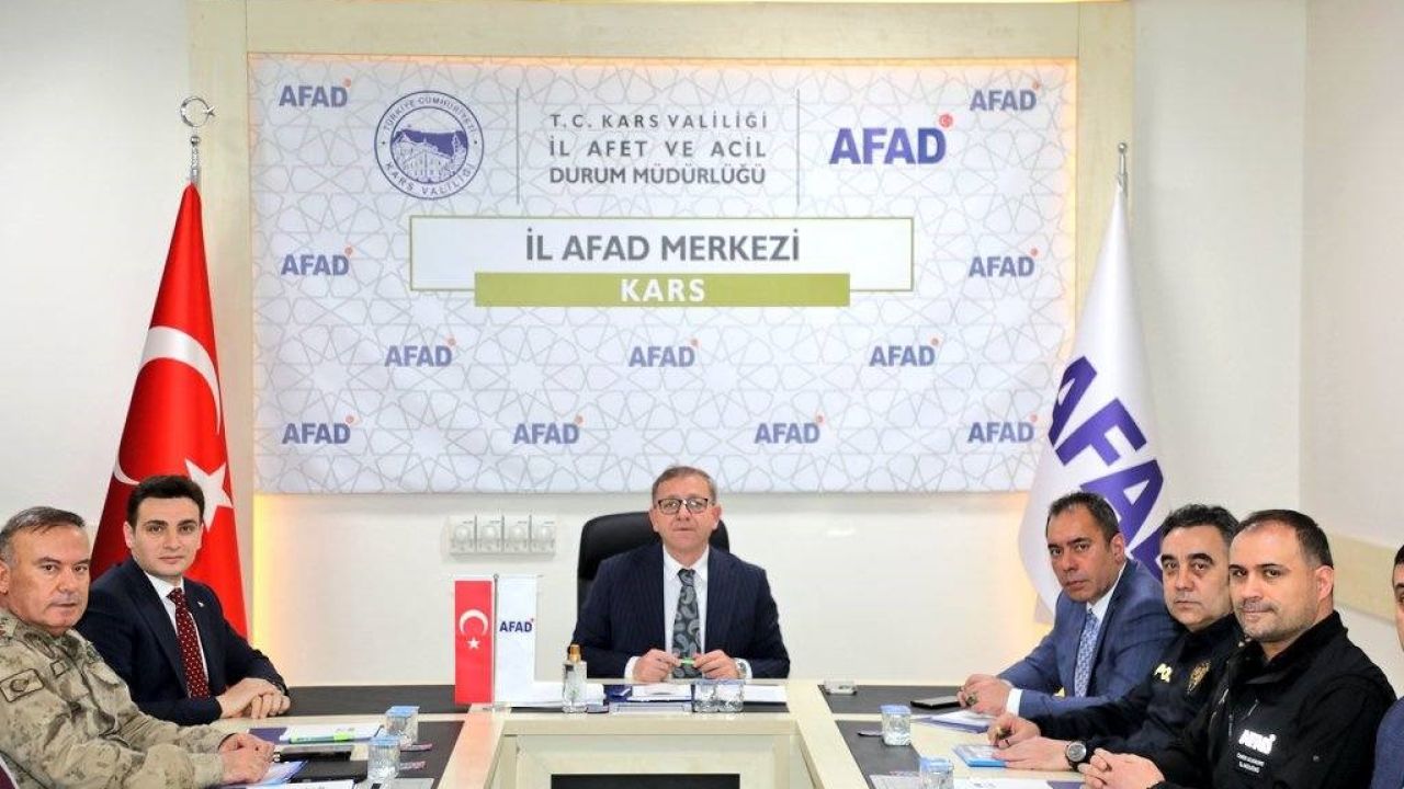 Kars’ta afetlere karşı hazırlık masaya yatırıldı