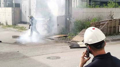 Körfez’de trafo yangını paniğe neden oldu