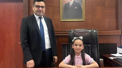 Miniklerden Kaymakam Köksal’a 23 Nisan Ziyareti