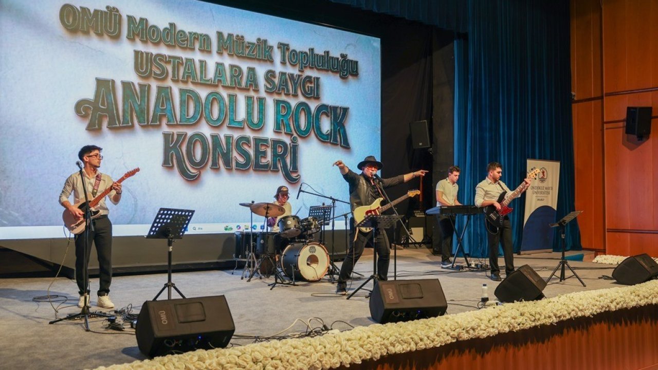 OMÜ’de "Ustalara Saygı Anadolu Rock Konseri"