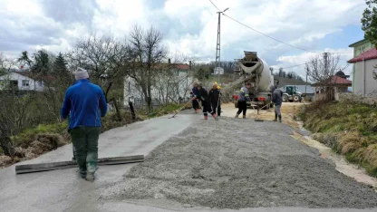 Ordu’da beton yol seferberliği sürüyor
