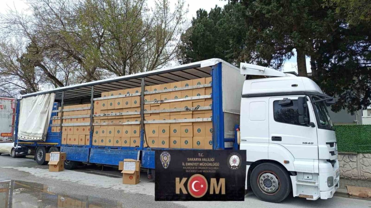 Polis kaçakçılığa izin vermiyor: 8 milyon boş makaron ele geçirildi