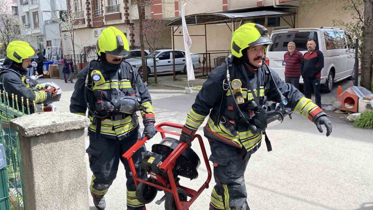 Prizde unutulan saç kurutma makinesi yangın çıkarttı, ekipler harekete geçti