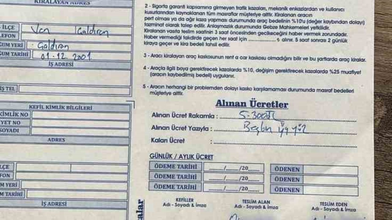 Saldırganlar kiralık aracı geri vermemiş: Teslim süresi dün dolmuş