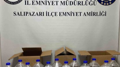 Samsun’da kaçak alkol operasyonu: 60 litre etil alkol ele geçirildi