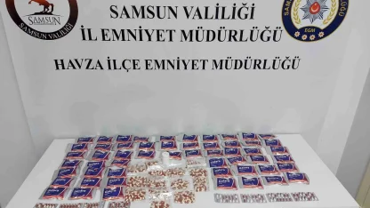 Samsun’da uyuşturucu operasyonu: 3 bin 359 adet hap ele geçirildi