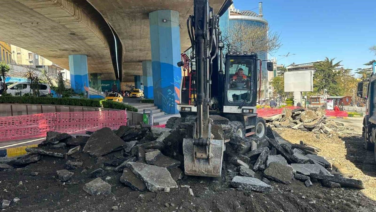 Trabzon’da Atatürk Alanındaki viyadüklerin altı dinlenme alanı olacak