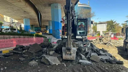 Trabzon’da Atatürk Alanındaki viyadüklerin altı dinlenme alanı olacak